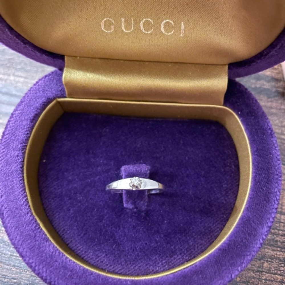 Antique Victorian 10k solid gold diamond buttercup solitaire engagement ring 6 - Picture 2 of 10